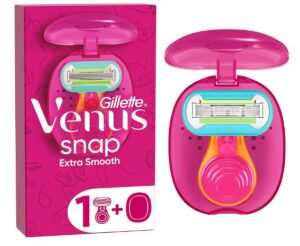 Gillette Venus Extra Smooth Snap Maquinilla de Afeitar Mujer + Estuche de Viaje
