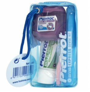 Kit dental viaje Pierrot: cepillo, dentífrico e hilo dental