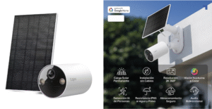 Cámara de vigilancia con Panel Solar Tapo TC82 Kit, 2K QHD, Visión Nocturna a Color, Detección Inteligente IA, IP65