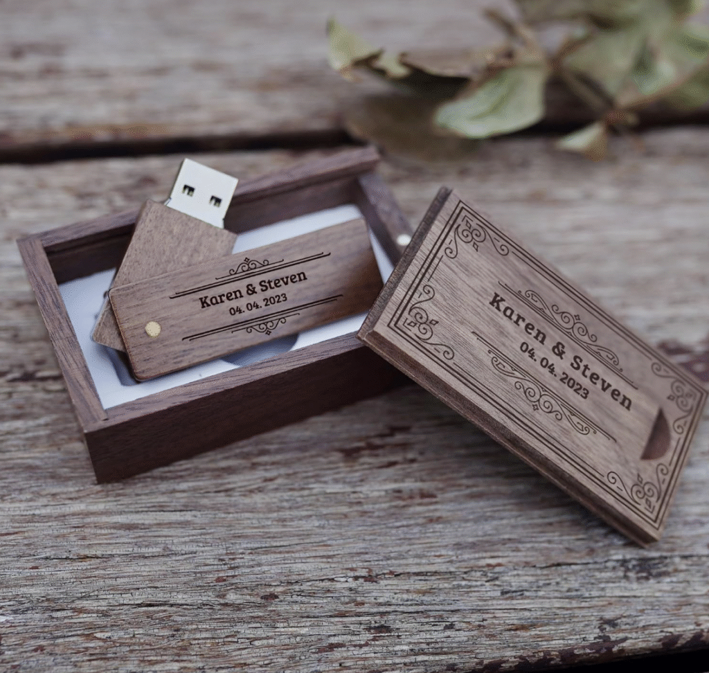 Disco de Memoria USB 3.0 Personalizado de Madera USB Flash Drive Grabado U Disk